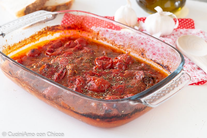Carne a la pizzaiola al horno