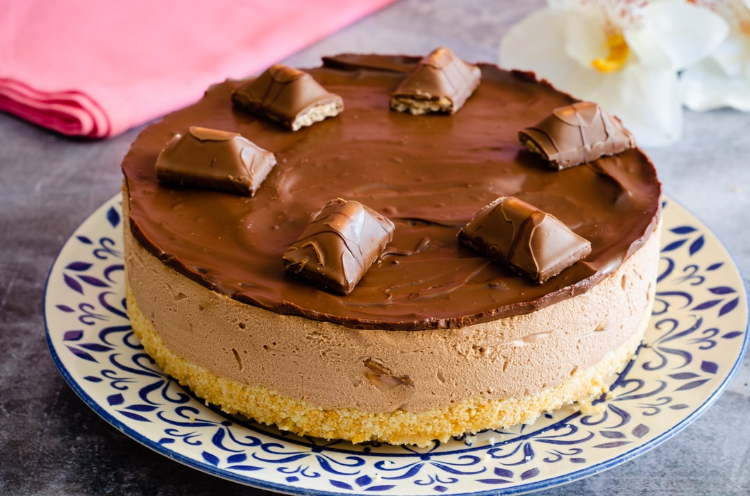 Cheesecake Kinder sin cocción