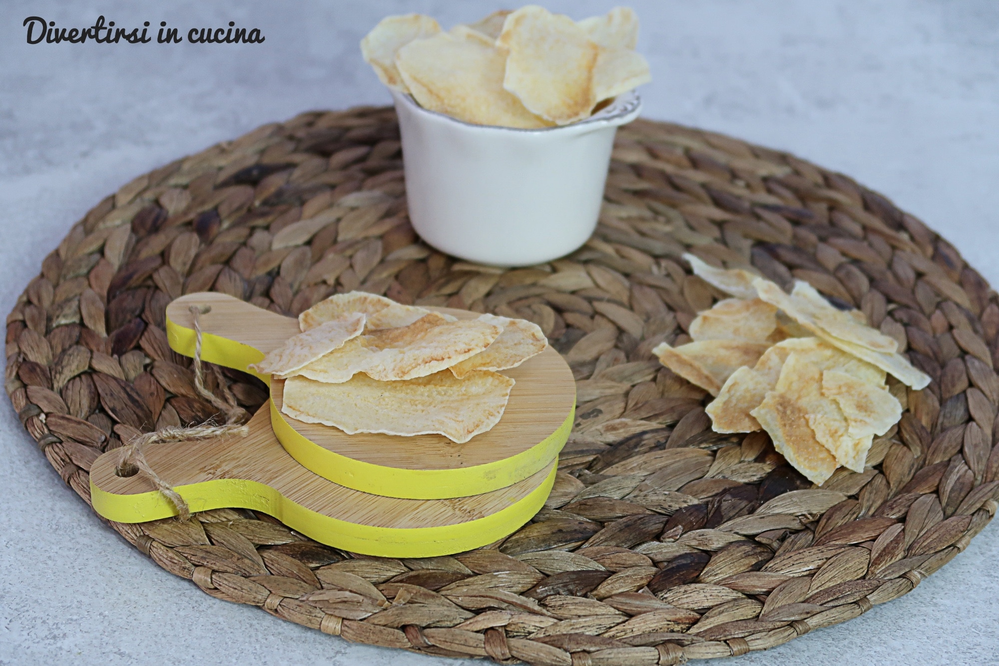 Chips de patatas al microondas