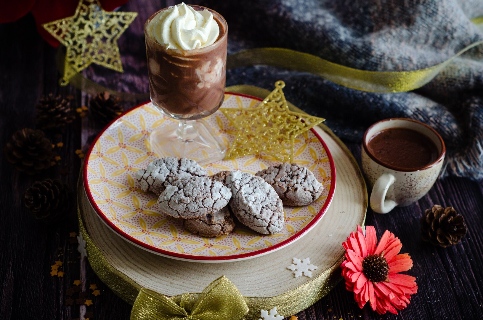 Ricciarelli de chocolate y almendras