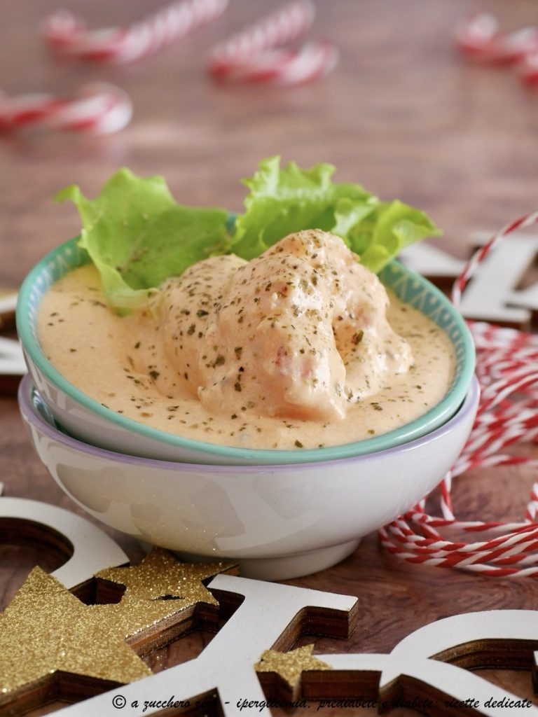 Cóctel de langostinos con salsa ligera