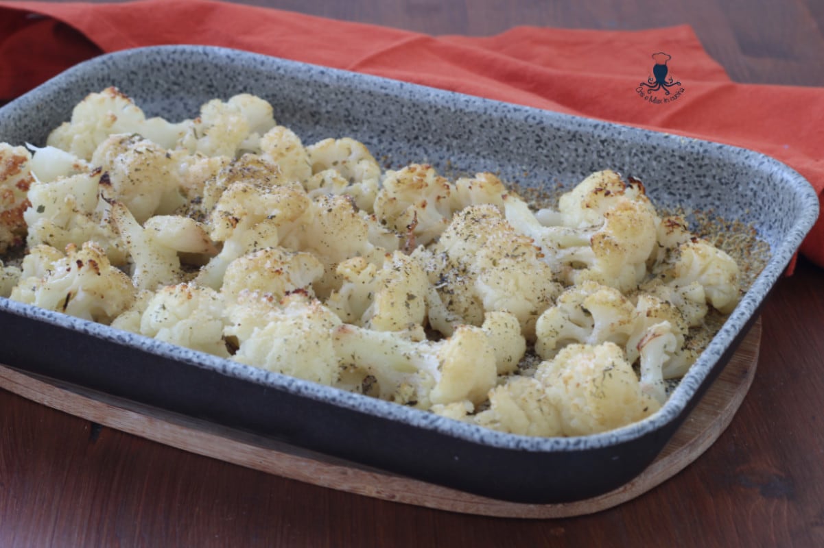 Coliflor gratinada al horno, receta sin bechamel