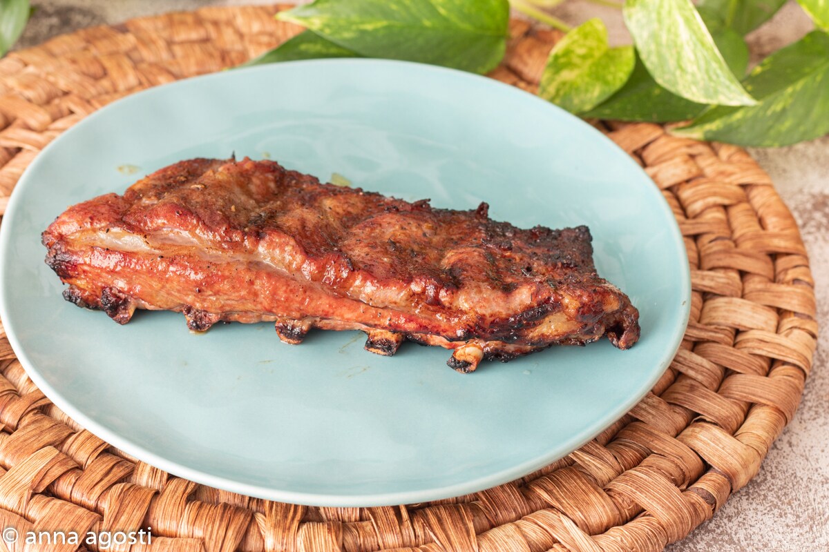 Costillas de cerdo en freidora de aire