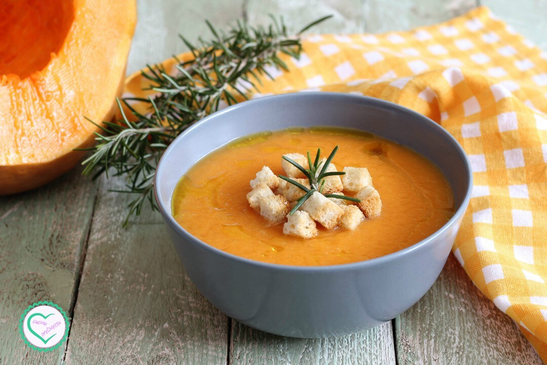 Crema de calabaza con leche