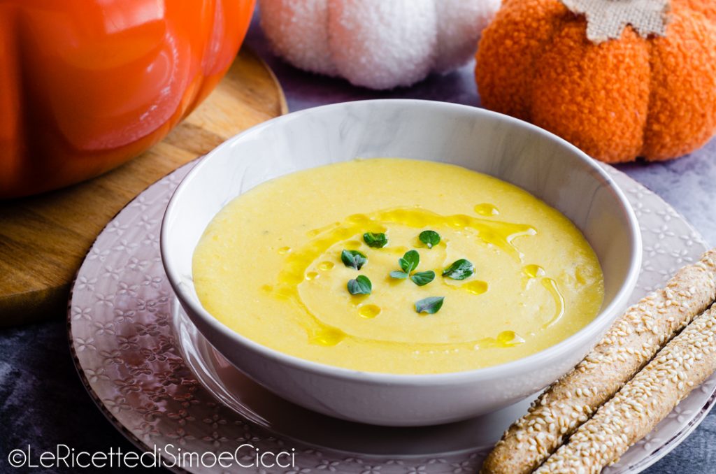 Crema de calabaza y mijo o crema de mijo y calabaza
