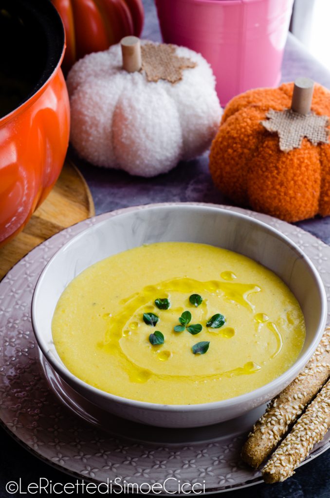 Crema de calabaza y mijo o crema de mijo y calabaza