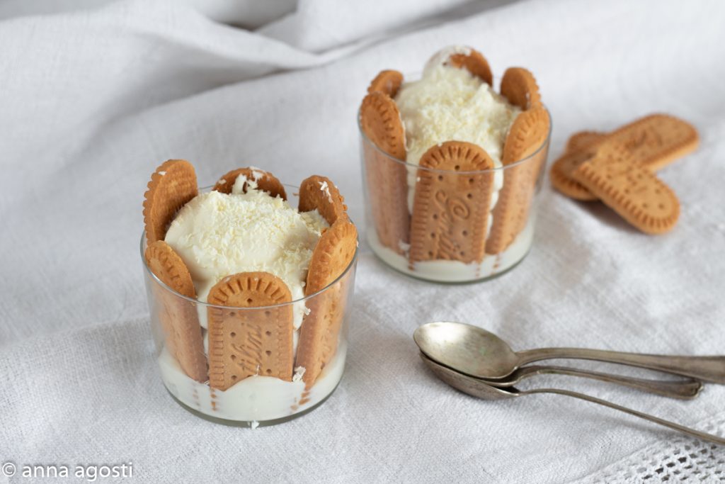 crema de chocolate blanco y ricotta sin nata