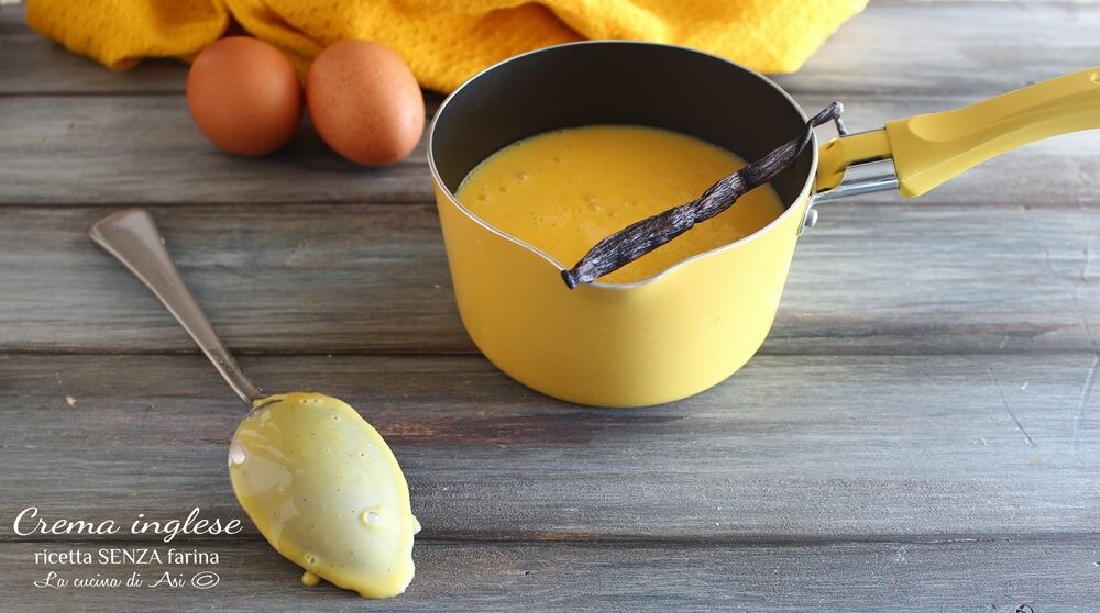 Crema inglesa receta sin harina