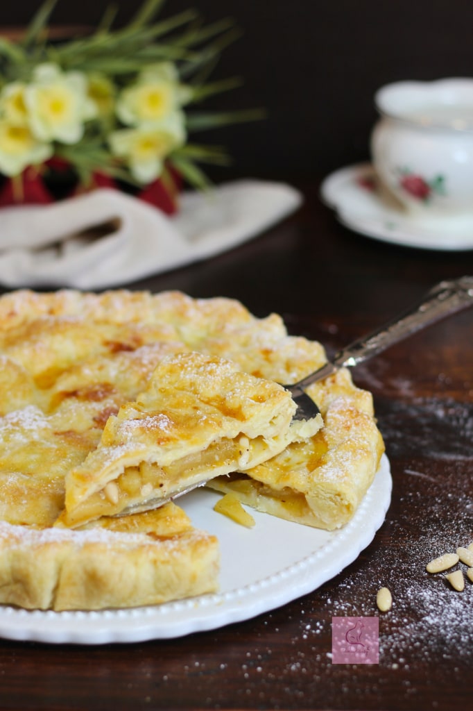 idolcidisusy Tarta de manzana con hojaldre y mermelada