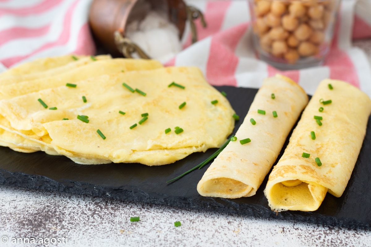 Crepes con aquafaba receta vegana sin gluten