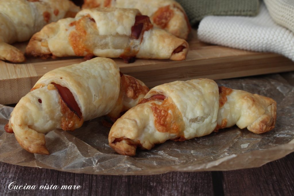 Croissants salados con speck y scamorza Cocina vista mar