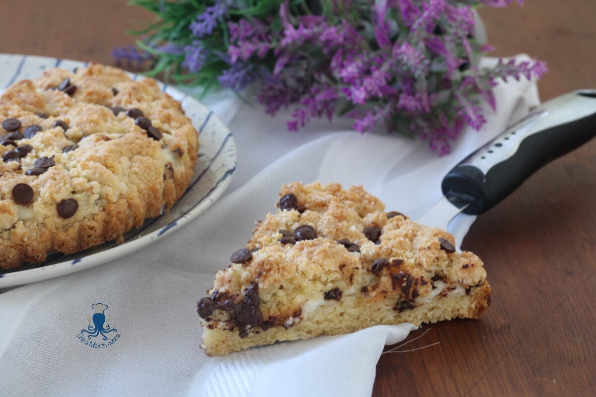 Crumble de ricotta y chispas de chocolate