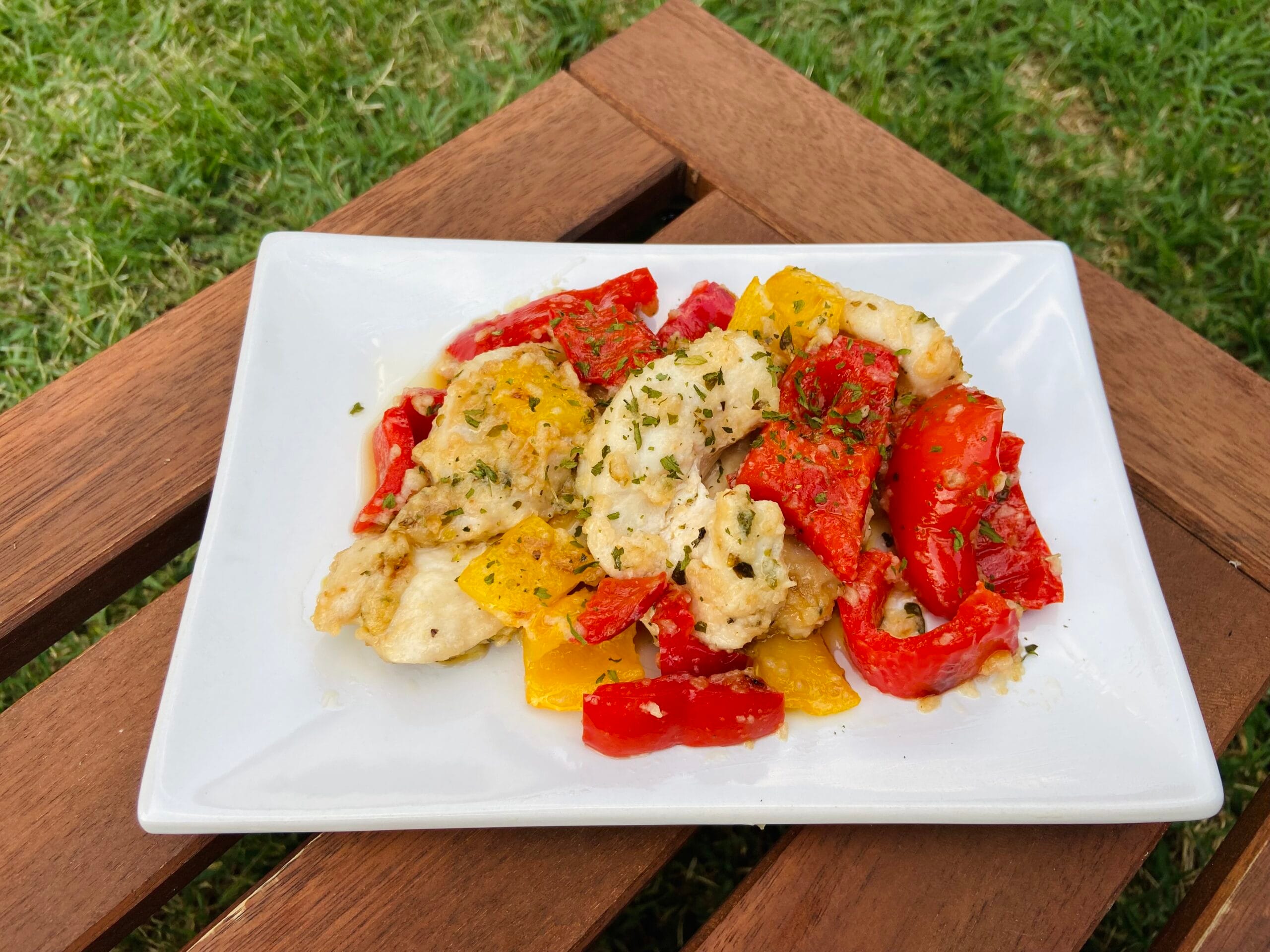 Pechuga de pollo con pimientos