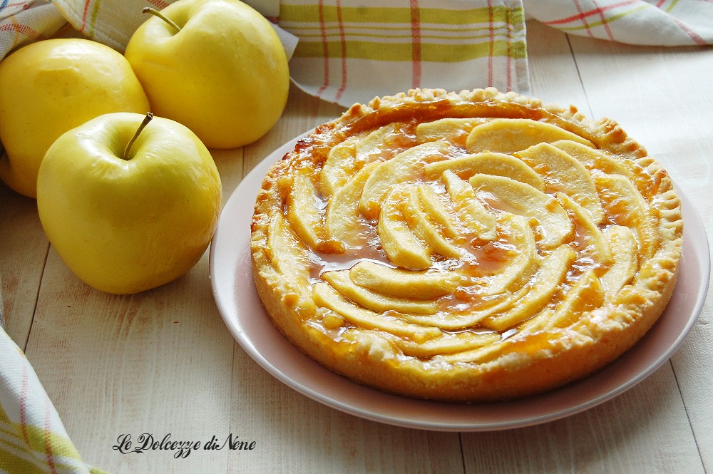 TARTA DE MANZANA Y MERMELADA