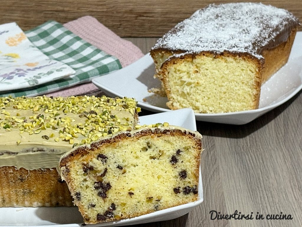 Dos variantes de plumcake con una sola masa simple
