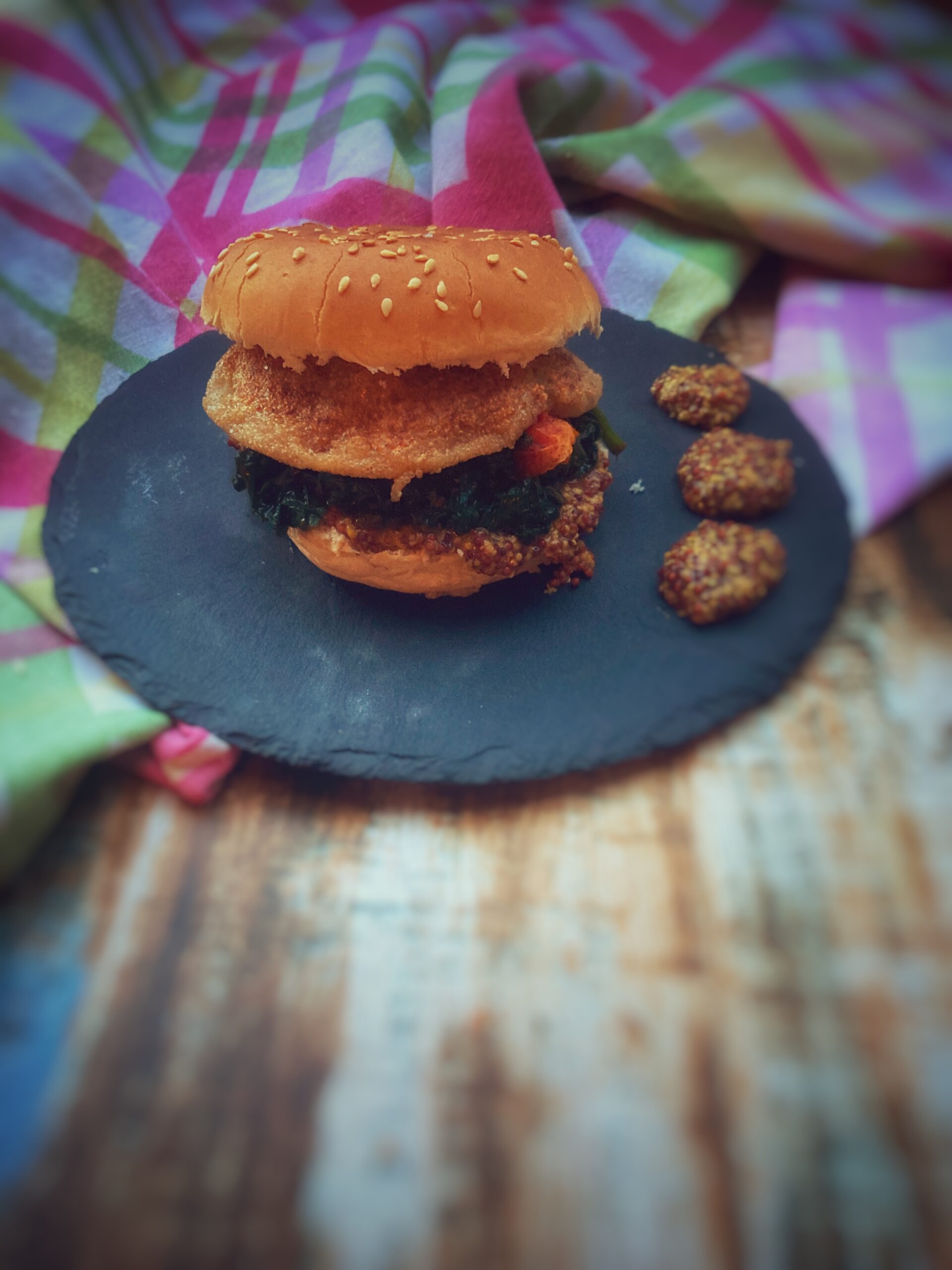 Hamburguesa de amaranto