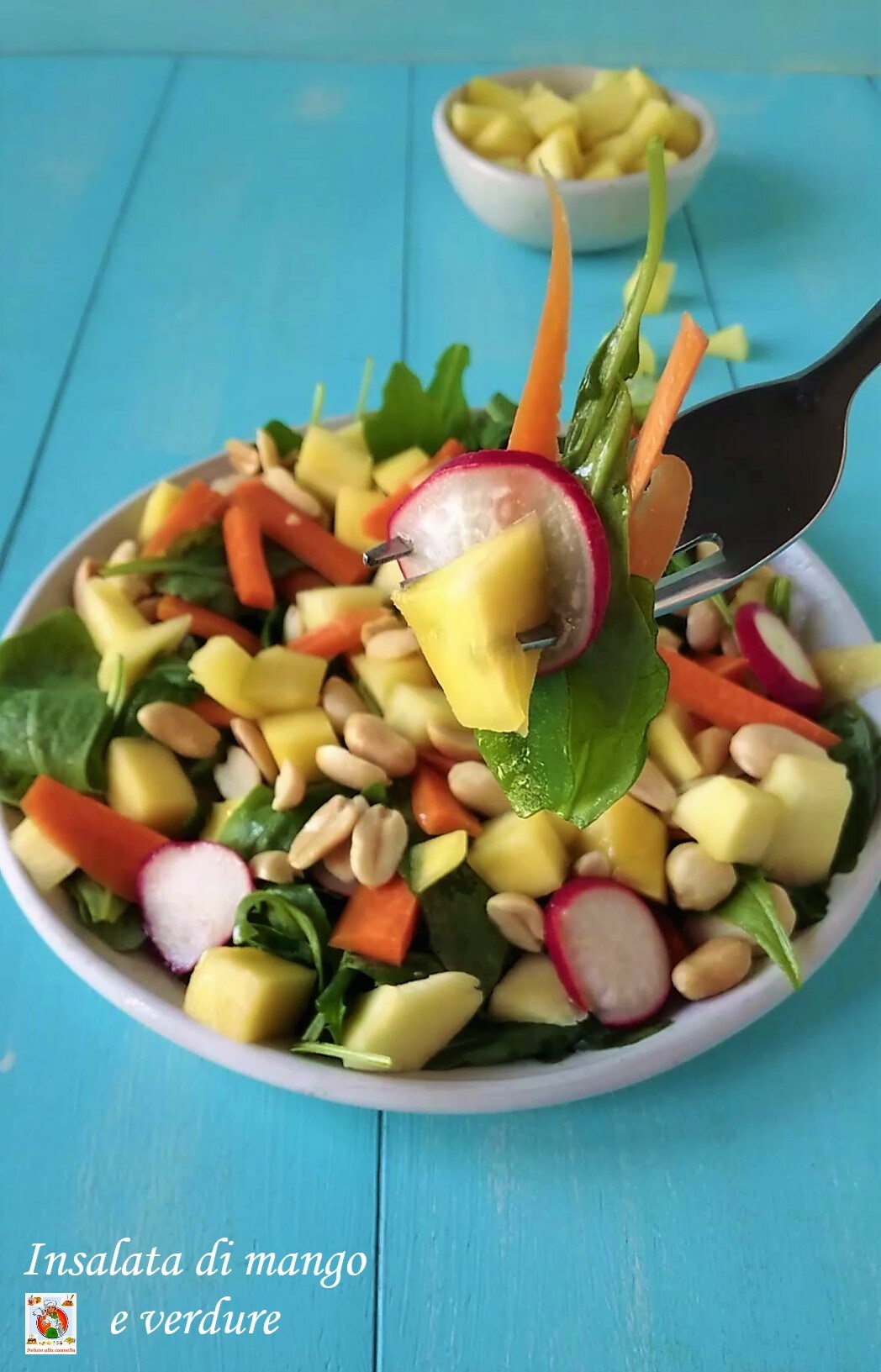 Ensalada de mango y verduras