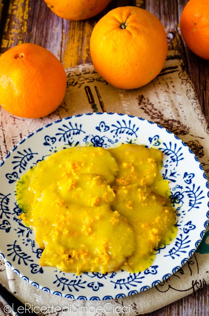 Escalopes a la naranja