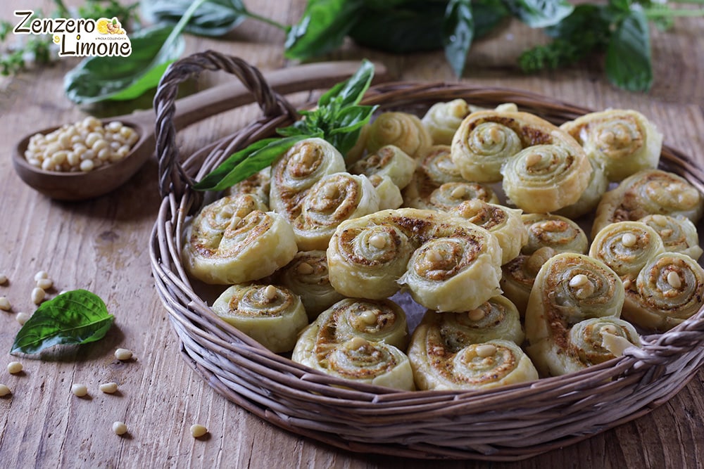 espirales al pesto