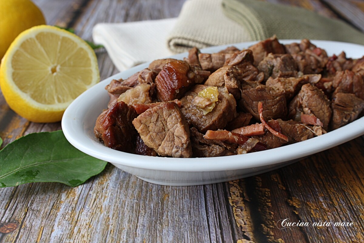 Estofado de ternera al limón