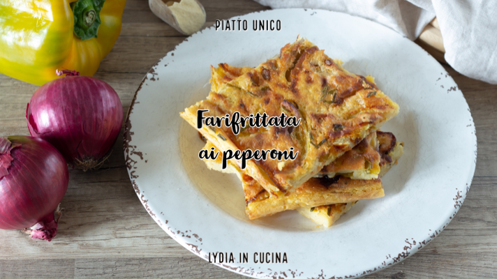 Farifrittata con pimientos