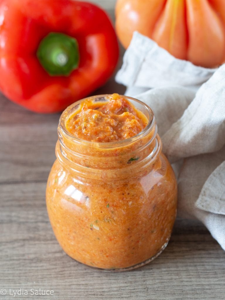 crema de pimientos y tomates asados