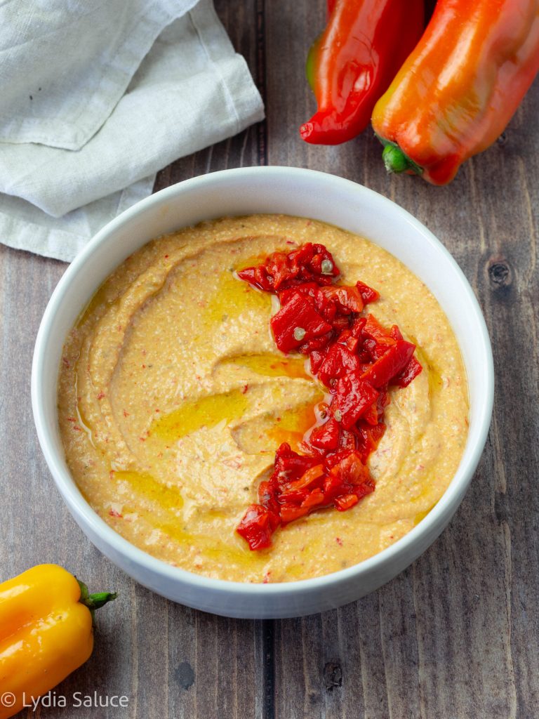 Feta batida con pimientos