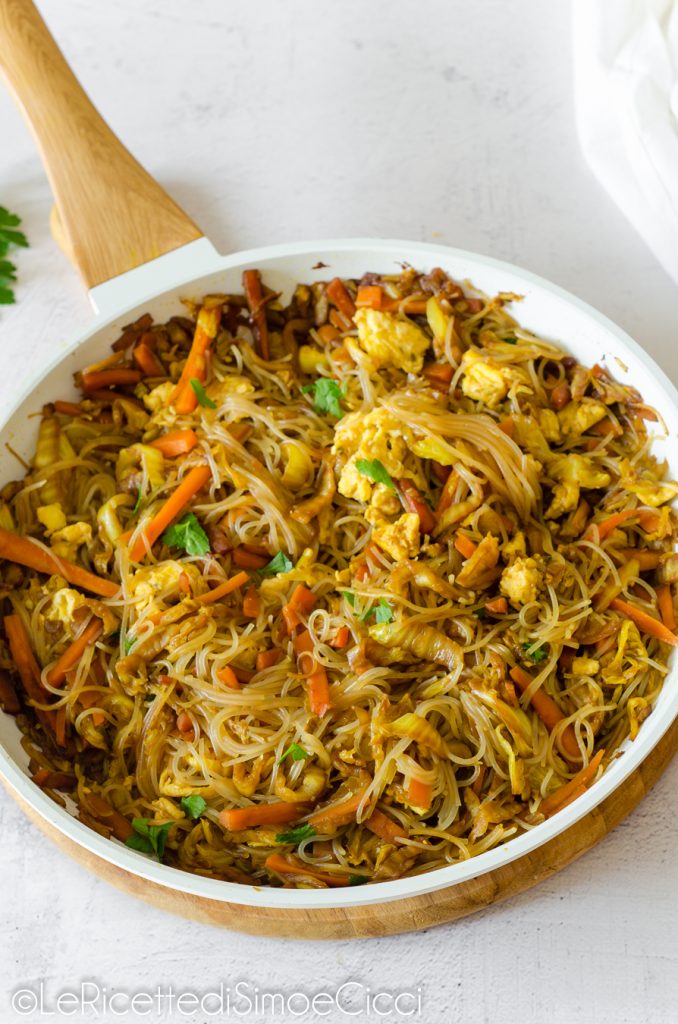 Fideos con verduras