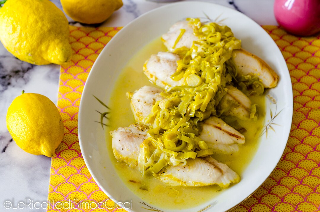 Filetes de bacalao con puerros (receta fácil y sabrosa)