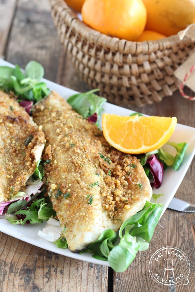 Filetes de lubina en freidora de aire