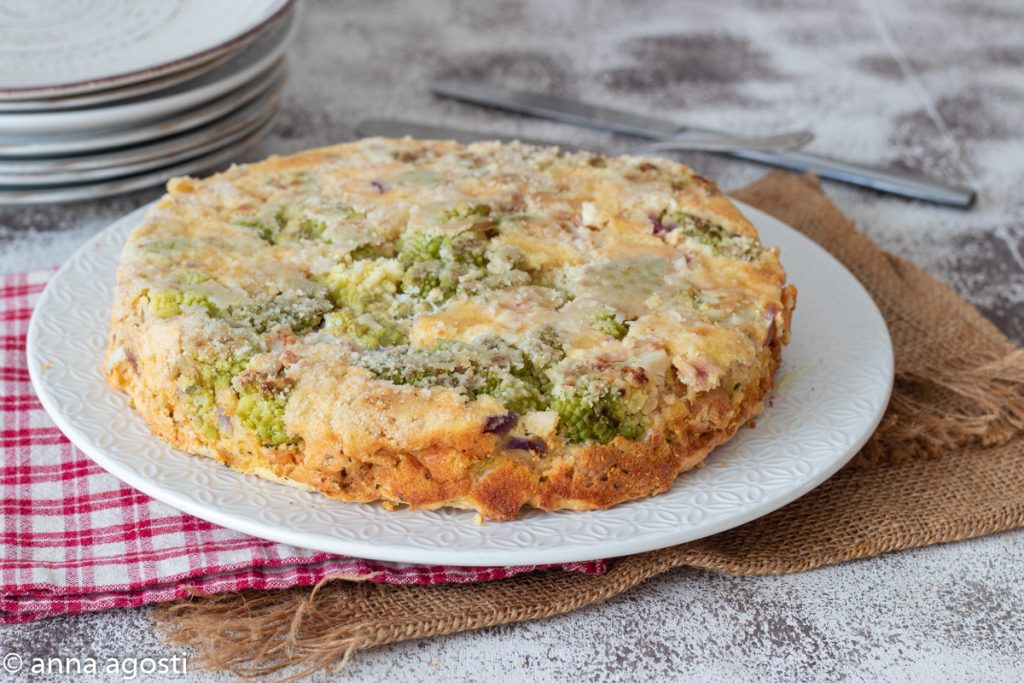Flan de brócoli romanesco