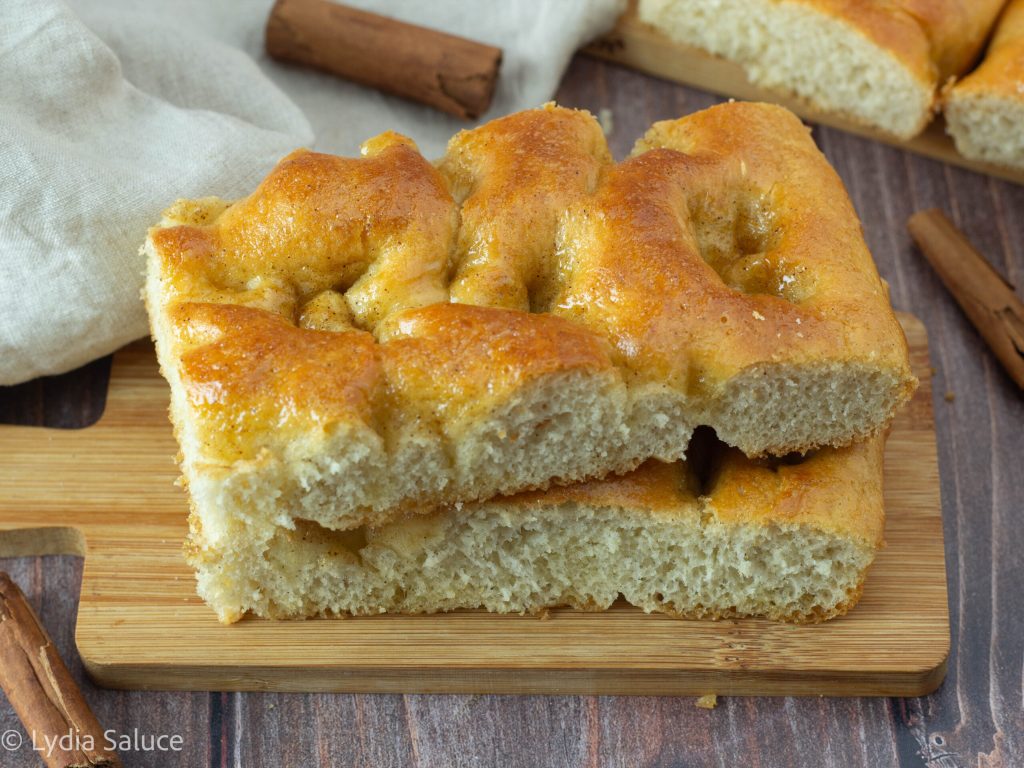 Focaccia dulce a la canela