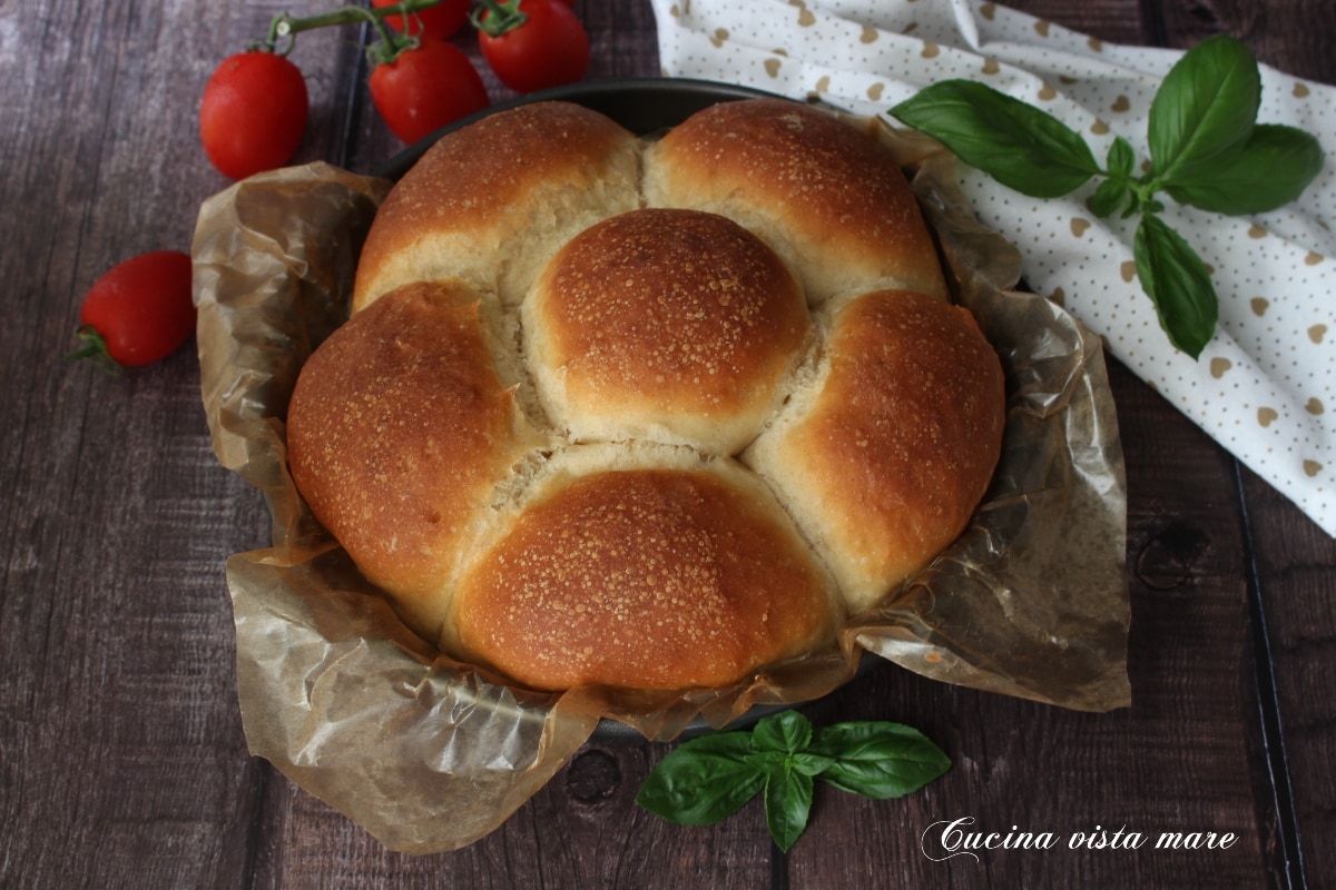 Focaccia suave con leche