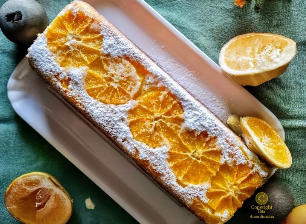 El plum cake a la naranja