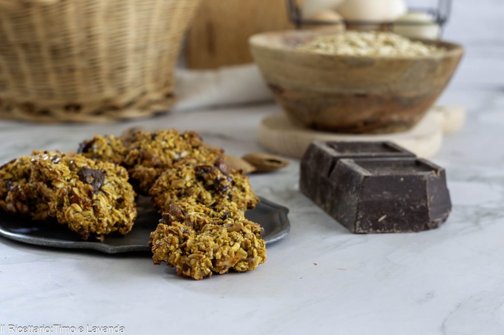 galletas con copos de avena y frutos secos