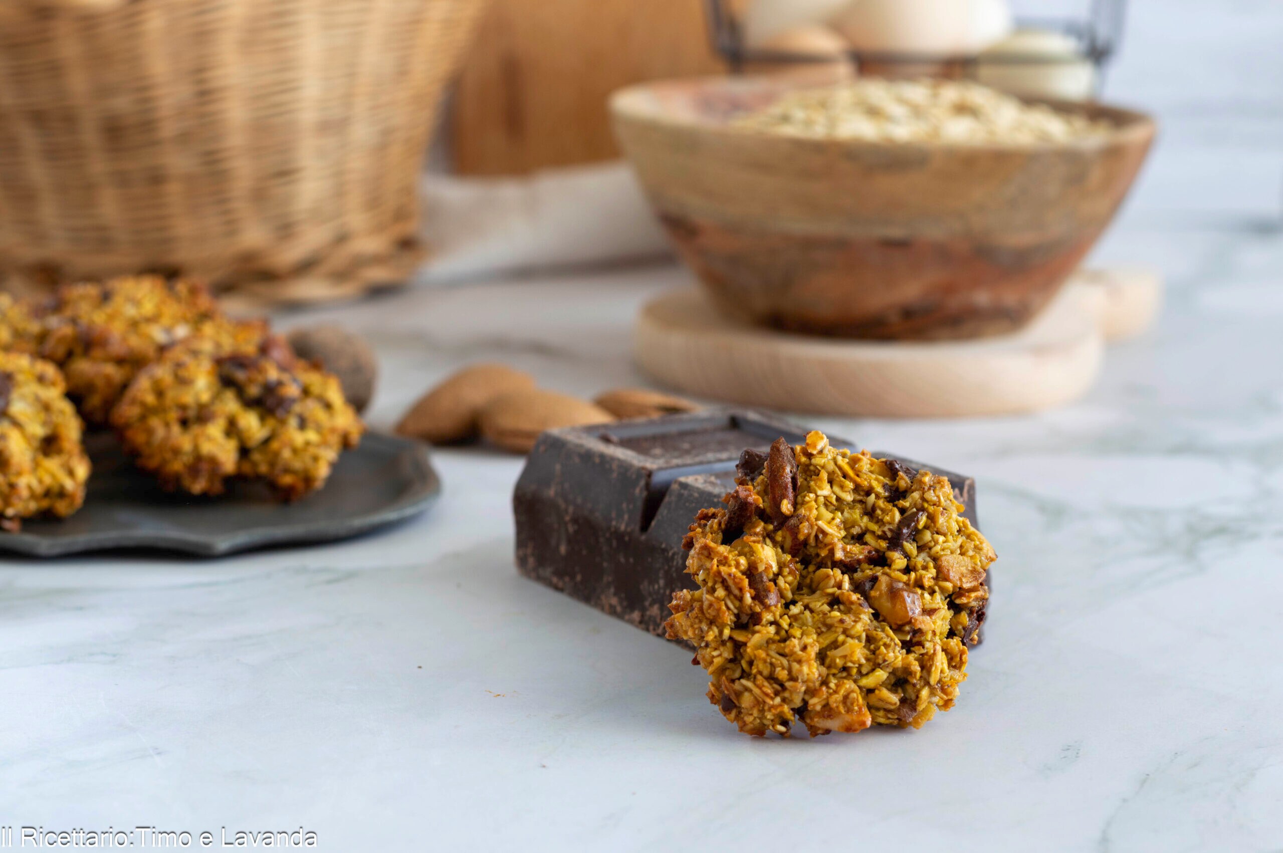 Galletas con copos de avena y frutos secos