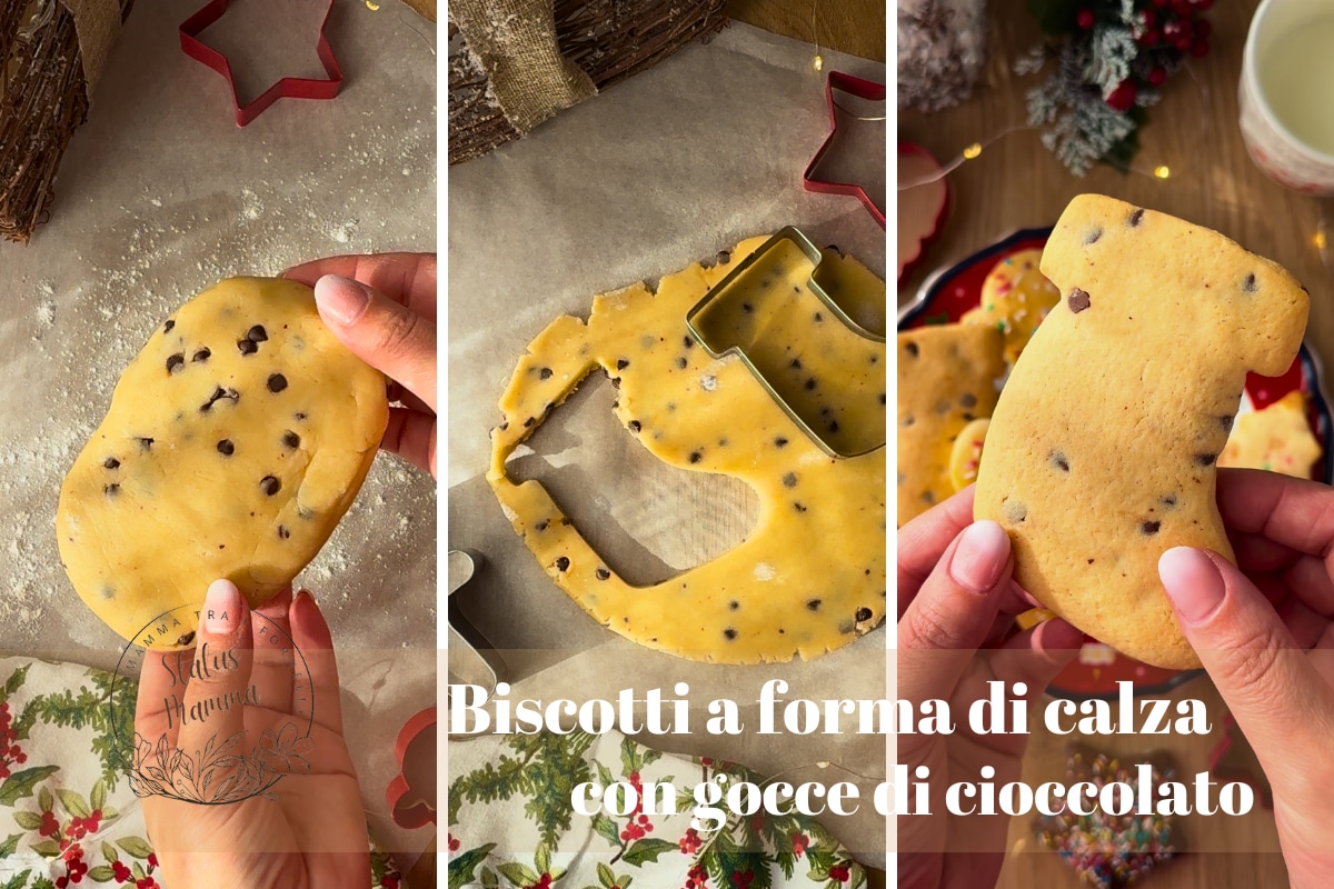 Galletas con forma de calcetín con chispas de chocolate: la receta perfecta para un toque de dulzura