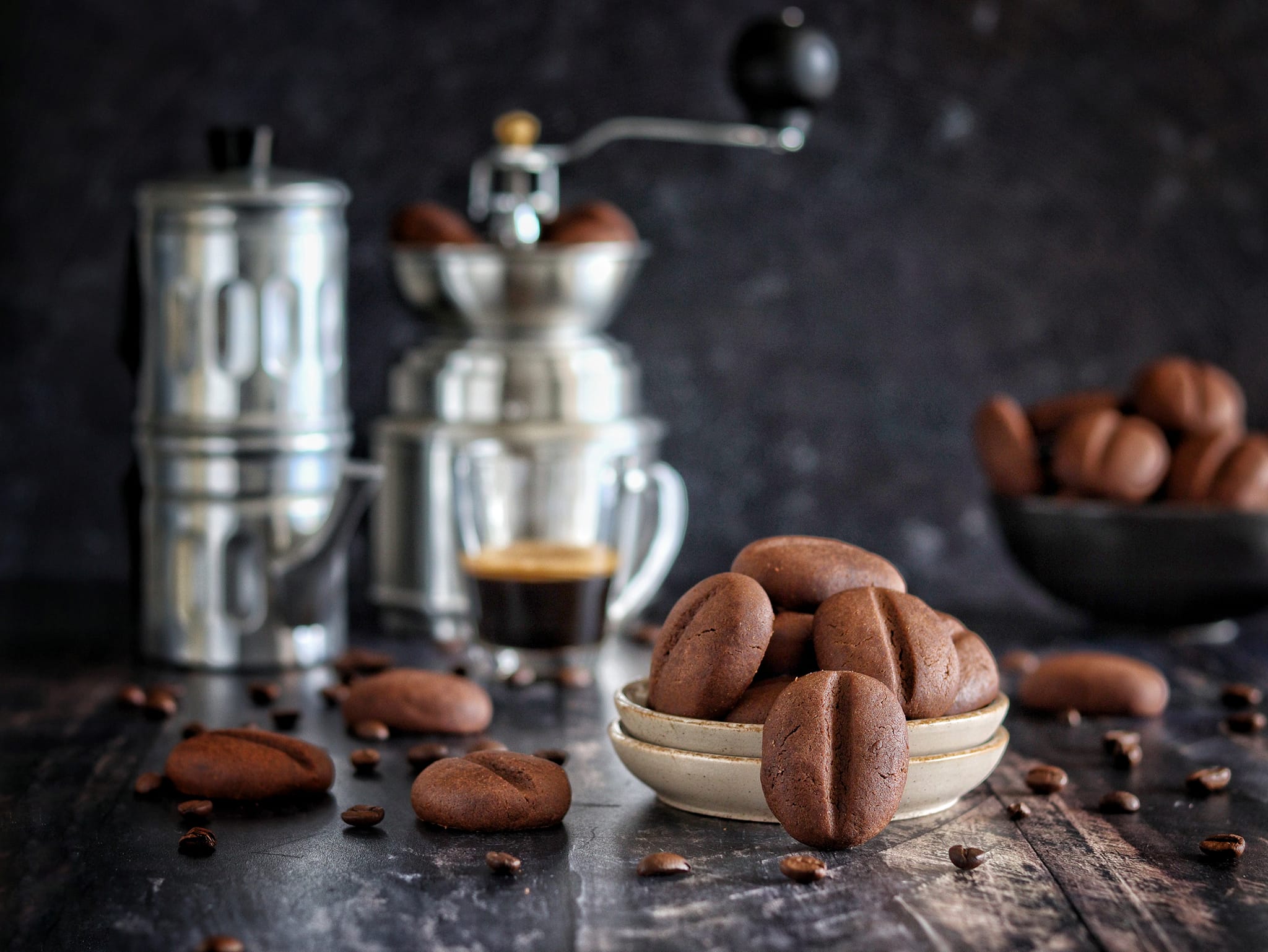 Galletas grano de café