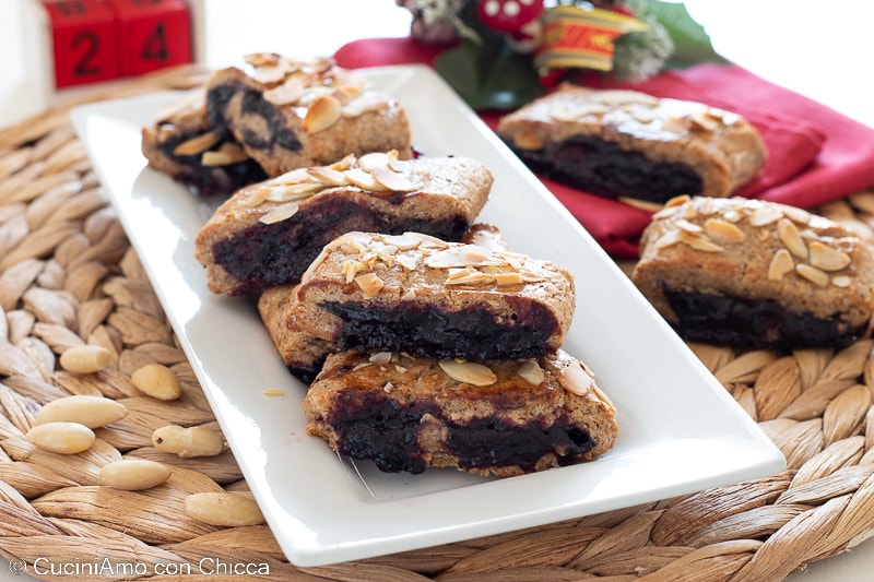 Galletas Linzer enrolladas