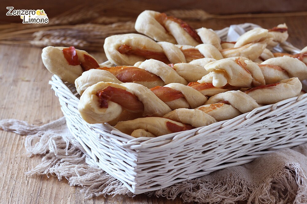 Grissini con jamón