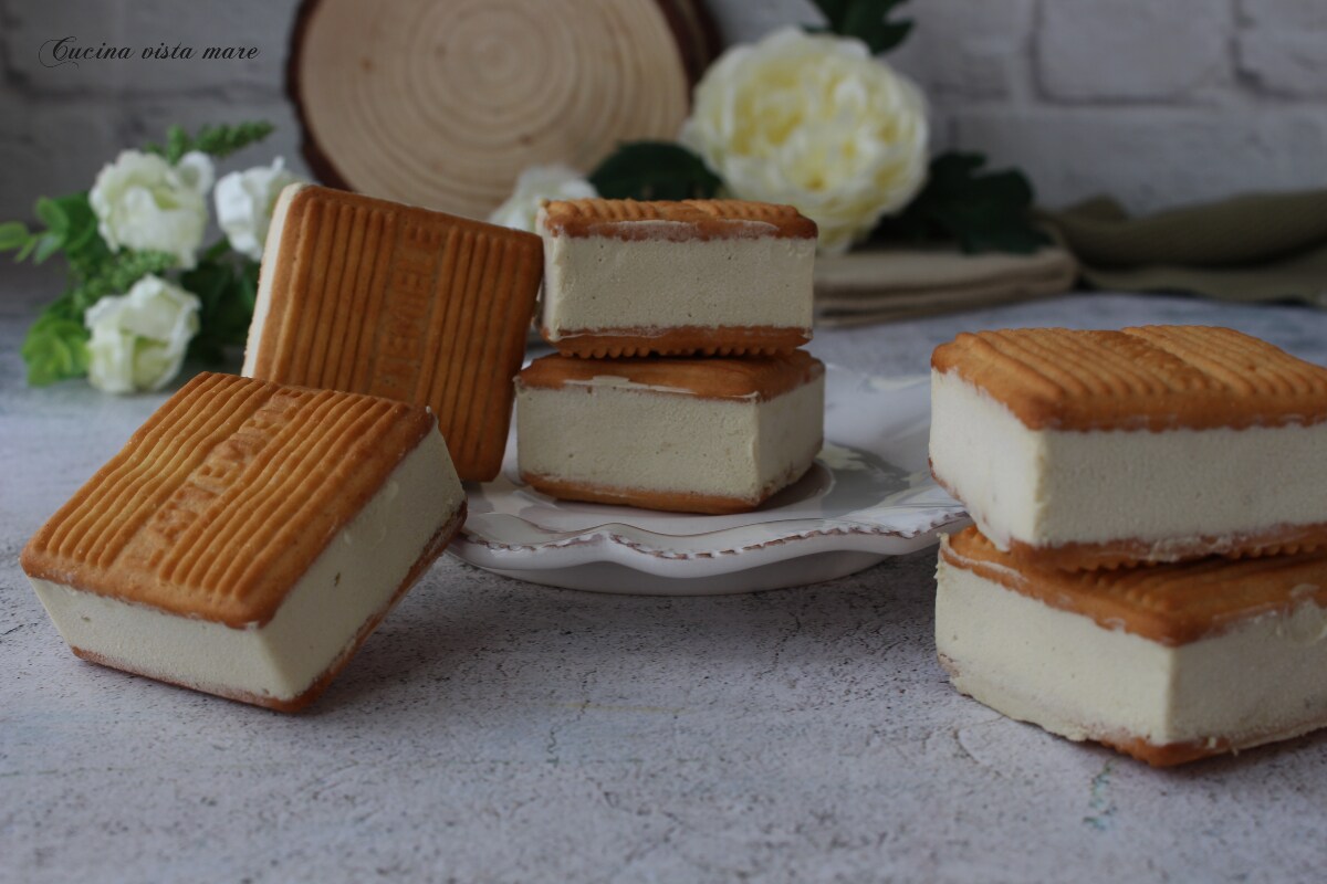 Helado sándwich de pistacho