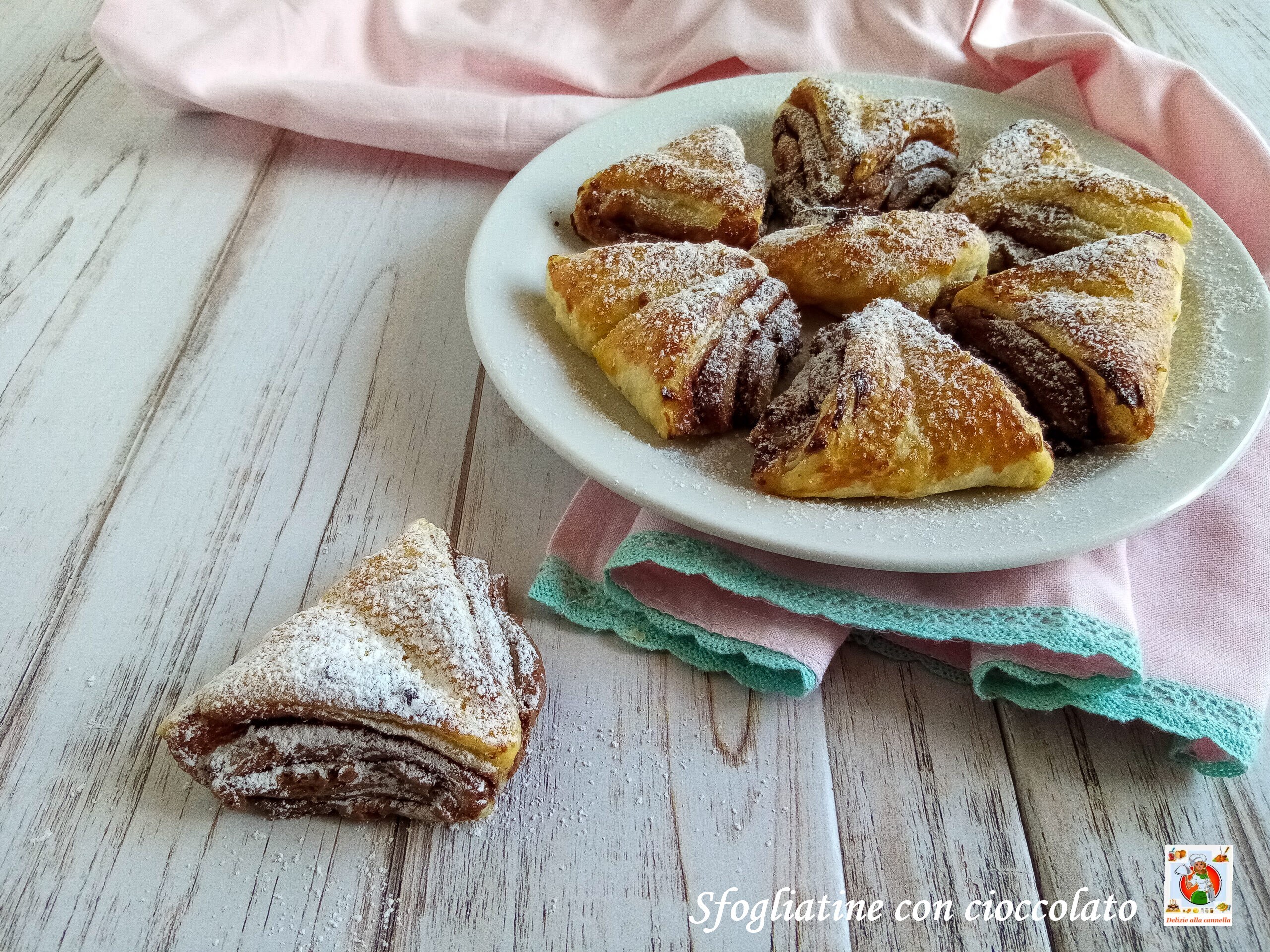 Hojaldritos con chocolate