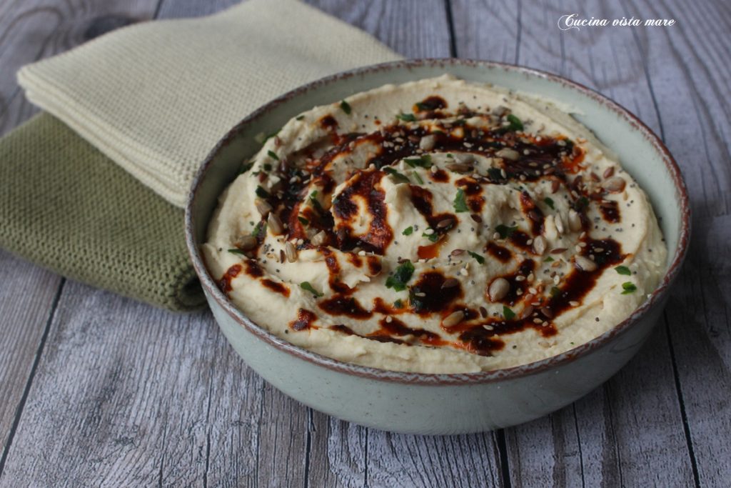 Hummus de cannellini Cocina vista mar