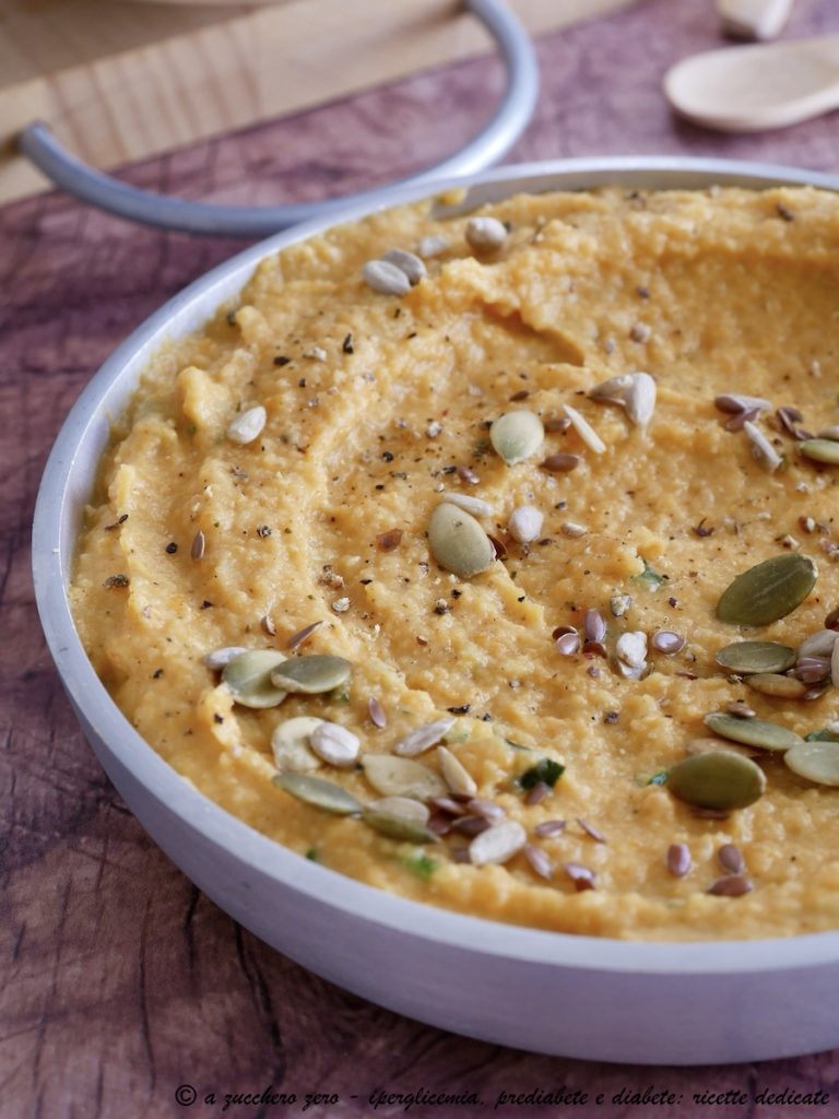 Hummus de garbanzos y calabaza ligero