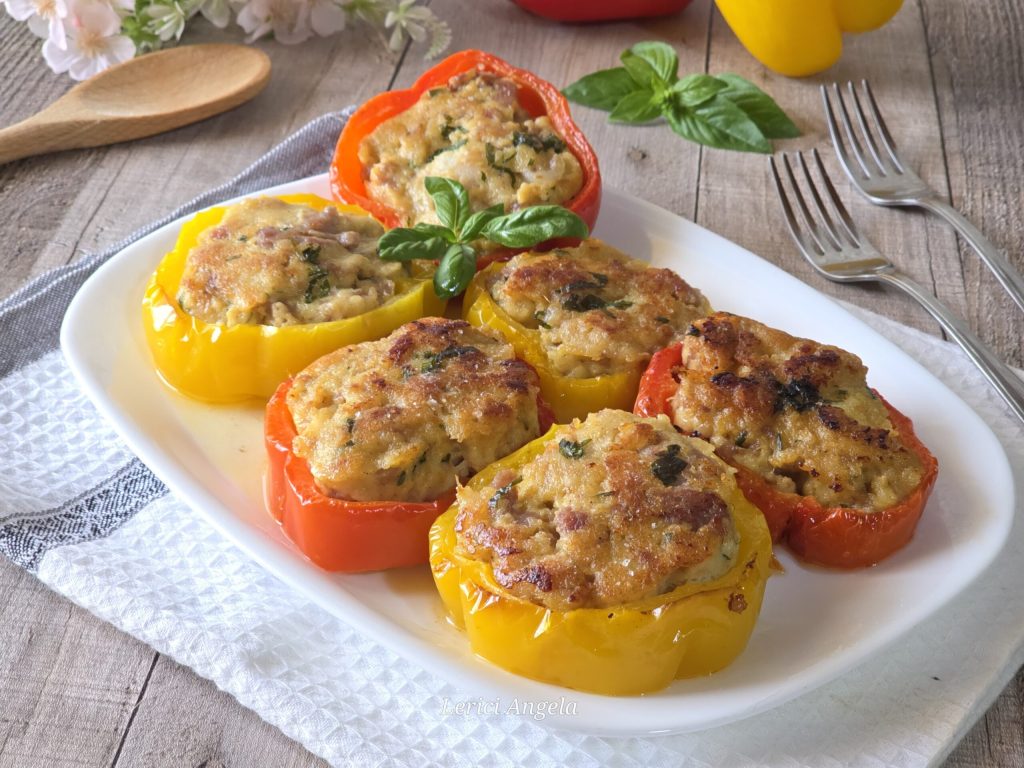 Medallones de pimientos rellenos