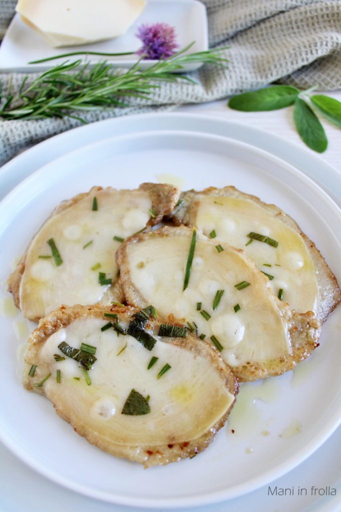 Filetes de lomo con caciotta