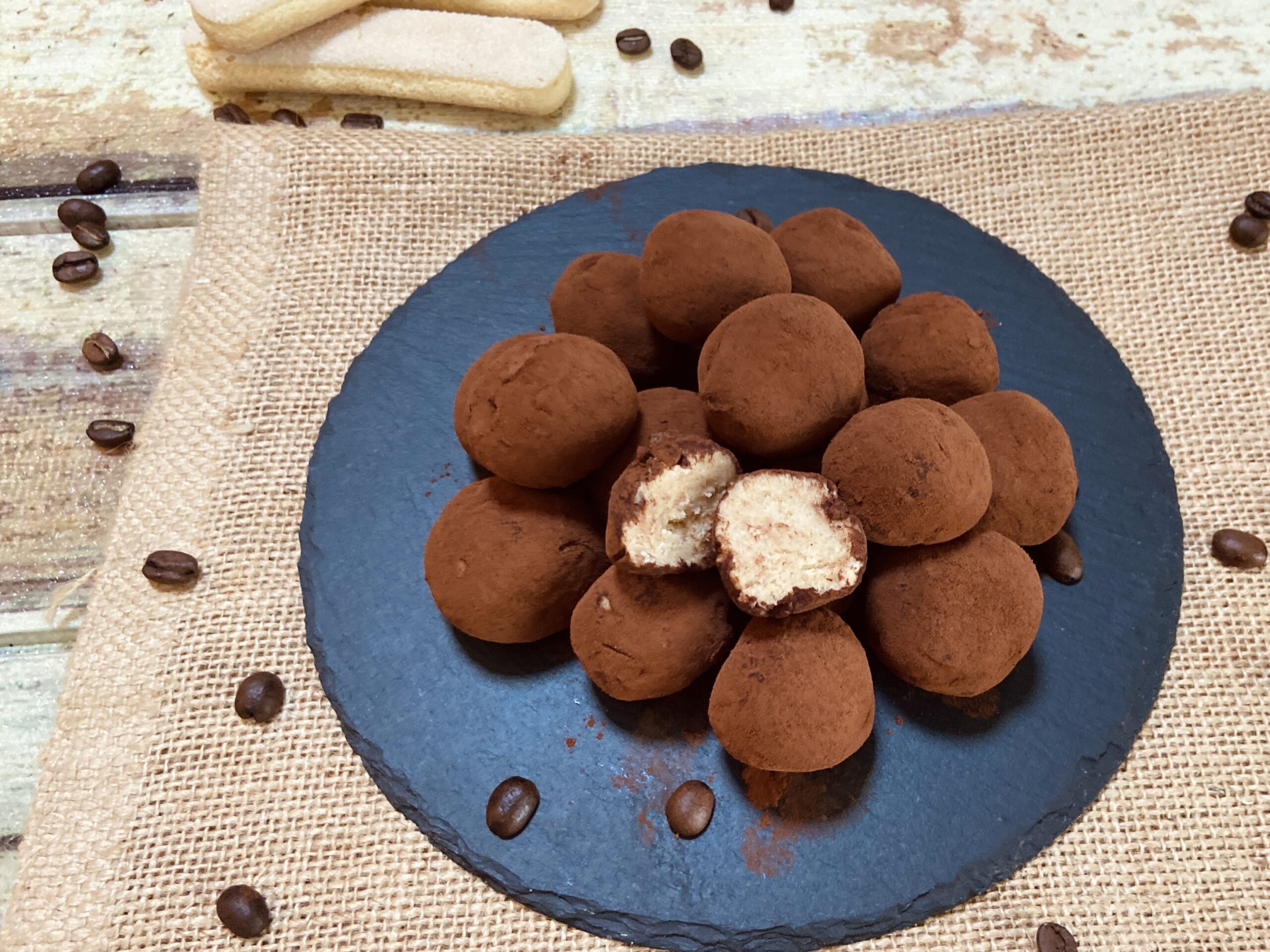 Trufas de tiramisú