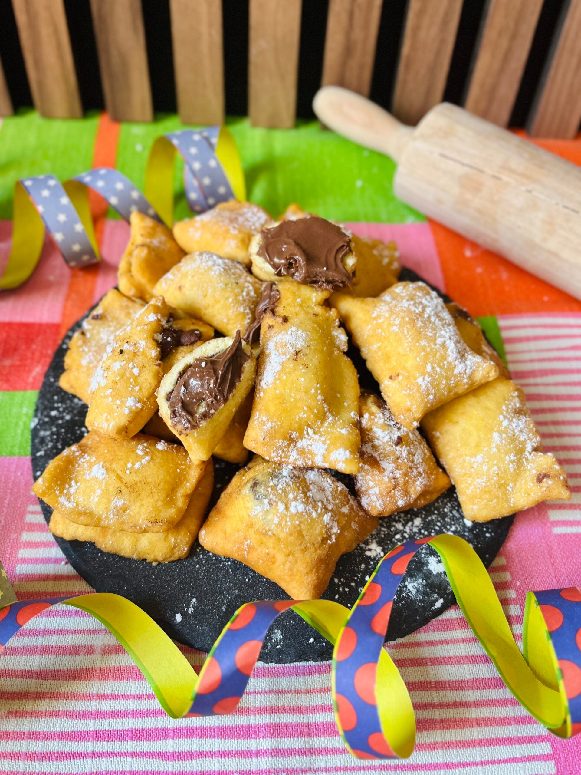 Buñuelos rellenos de Nutella