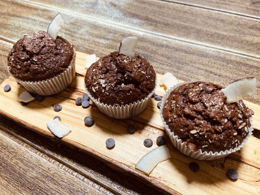 Muffin de chocolate y coco