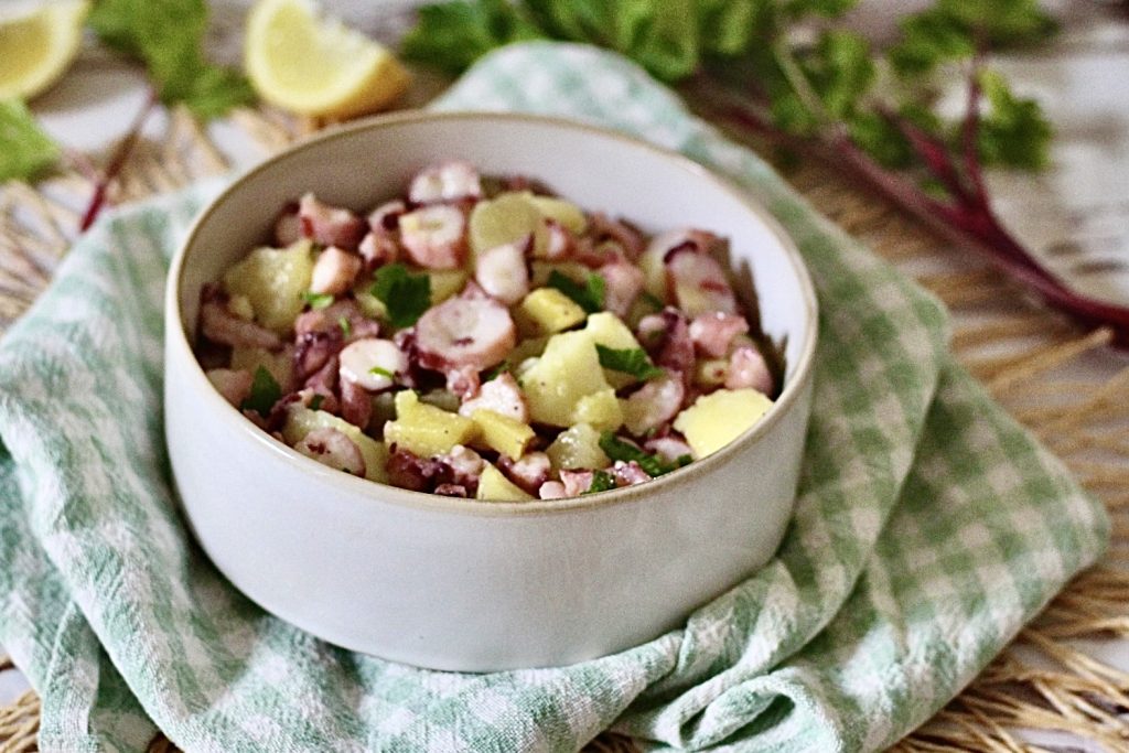 Pulpo y patatas mi receta ligur